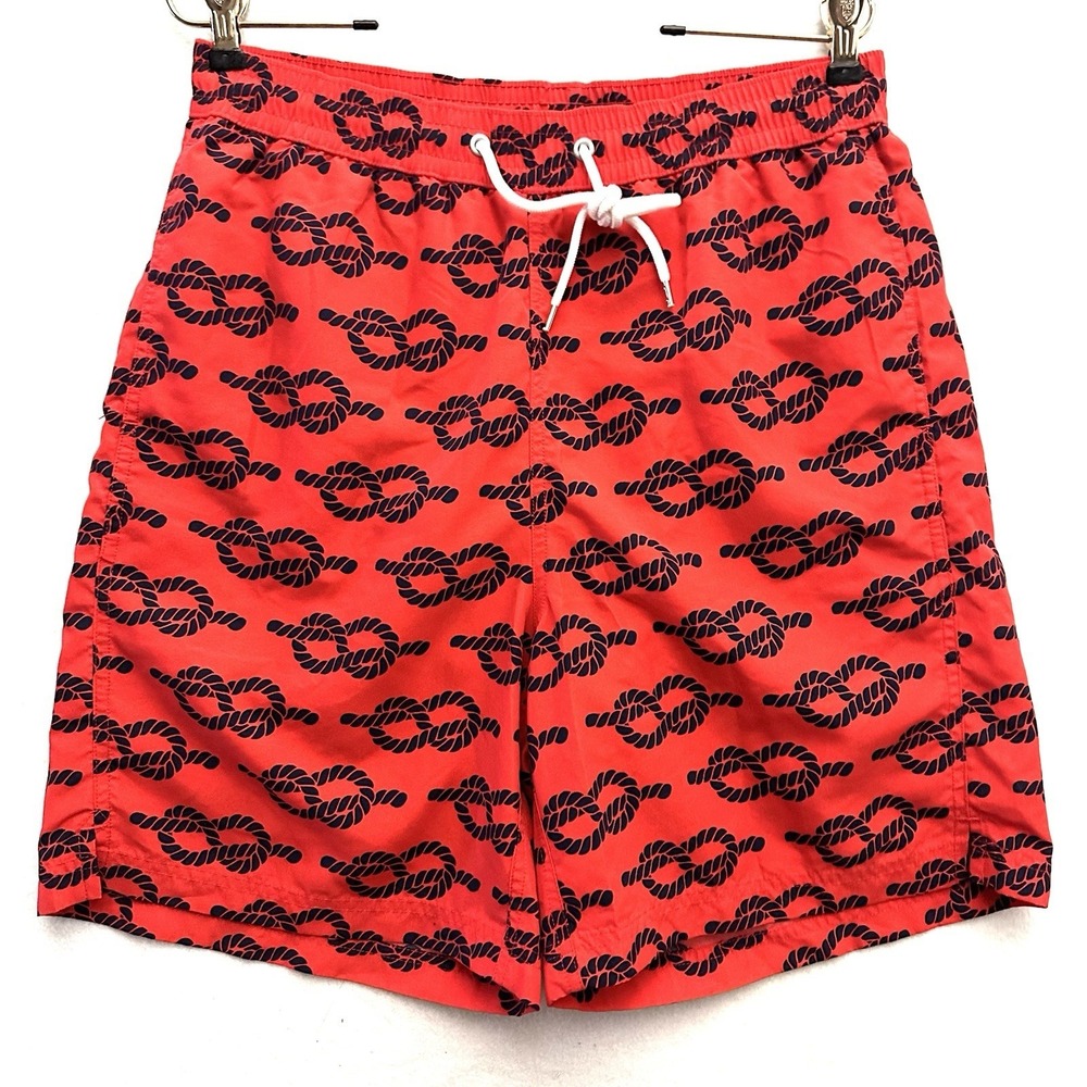 Neiman Marcus Swim‎ Trunks M Medium  Lined Drawstring Pockets Nautical Rope
